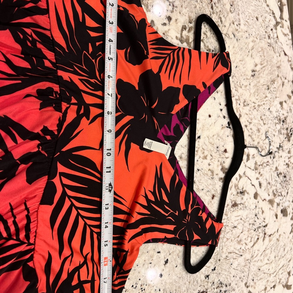 Soma Black and Orange Floral Dress - Picture 6 of 7